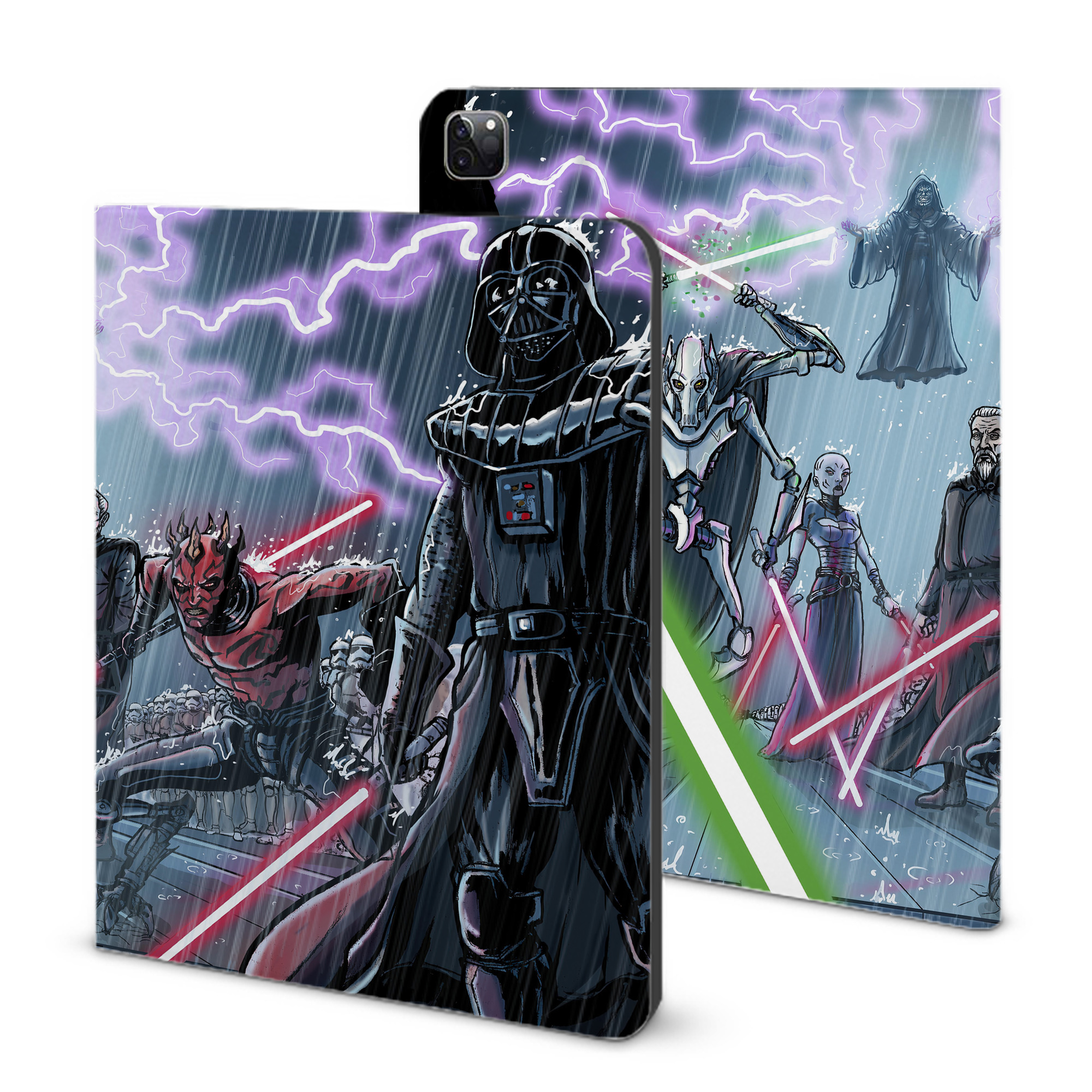 （画像用） スター・ウォーズ Star Wars IPad ケース ブック型 PUレザー TPU 耐衝撃 軽量 薄型 ペン収納なし 全面保護 IPad 各モデル対応